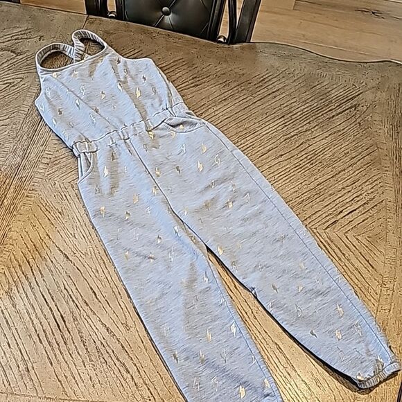 Girls gray romper jumpsuit size 7/8 new condition - Picture 5 of 10